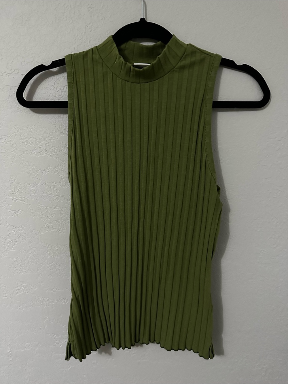 A New Day Ribbed High Neck Tank Top